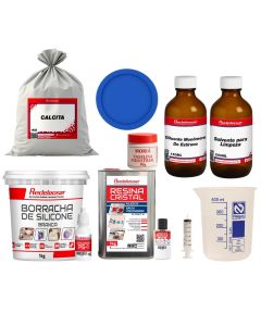 Kit Iniciação em Artesanato + Molde de Silicone de Porta Copos (Brinde)