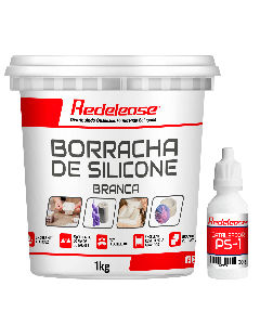 Borracha De Silicone Branca Alta Flexibilidade para Moldes Com Catalisador (1,030 Kg)