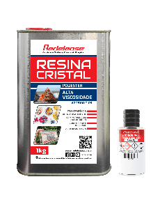Resina Cristal de Alta Viscosidade Com Catalisador (1,030 Kg)