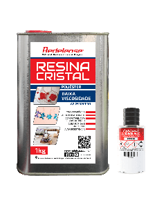 Resina Cristal de Baixa Viscosidade Com Catalisador (1,030 Kg)
