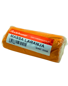 Massa De Modelar Plastilina Laranja (0,500 Kg)