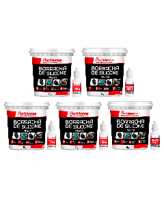 Borracha De Silicone Preta Rígida para Pneus Miniatura Com Catalisador (5,250 Kg)