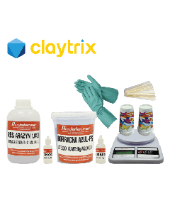 Kit Curso de Moldes em Silicone Redelease - Claytrix