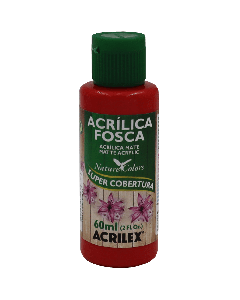 Tinta Acrílica Vermelho Fogo Acrilex (60ml)