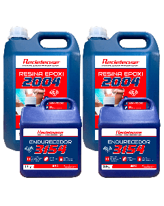 Resina 2004 Epoxi Transparente De Baixa Viscosidade Com Endurecedor 3154 (15 Kg)