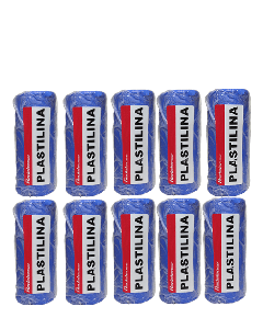 Massa De Modelar Plastilina Azul 5 Kg (10 Un)