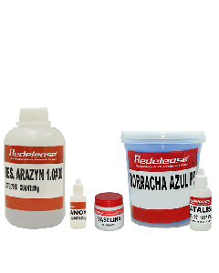 Kit Borracha De Silicone Azul + Resina Poliester Cristal