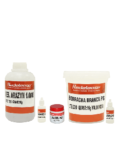 Kit Borracha De Silicone Branca + Resina Poliester Cristal