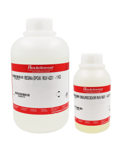 Resina 4231 Epoxi Transparente Para Médias Espessuras Com Proteção UV Com Endurecedor (1,430 Kg)