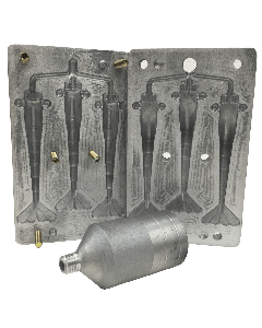 Forma De Camarão Artificial Usinada Em Alumínio (09 cm)