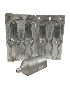 Fôrma de Aluminio Sapo Frog Para Fabricação de Iscas Artificiais