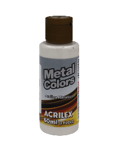 Tinta Acrílica Branco Metálico (60ml)