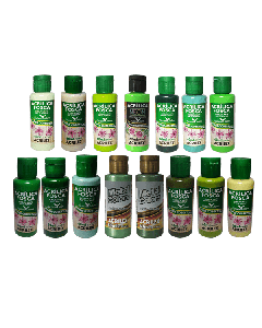 Kit Tintas Acrílicas (Todos os tons de Verde)