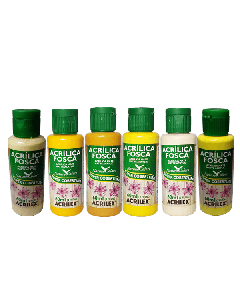 Kit Tintas Acrílicas (Todos os tons de Amarelo)