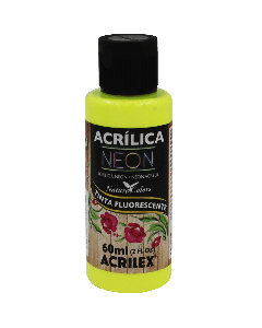 Tinta Acrílica Amarelo Limão Neon (60ml)