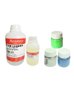 Kit Resina 2004 Epoxi Transparente De Baixa Viscosidade Com Endurecedor 3154 (1,5 Kg) + [Pigmentos em Pó Verde, Prata e Azul]