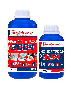 Resina 2004 Epoxi Transparente De Baixa Viscosidade Com Endurecedor 3154 (01 Kg)