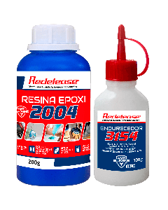 Resina 2004 Epoxi Transparente De Baixa Viscosidade Com Endurecedor 3154 [0,300 Kg]