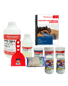 Kit Efeito Mar/Praia em Madeira com Resina Epoxi + Apostila de Manual do Aplicador (Brinde)