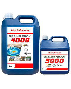 Resina Epoxi 4008 Baixa Viscosidade ULTRA TRANSPARENTE e Proteção UV Com Endurecedor (7,150 Kg)