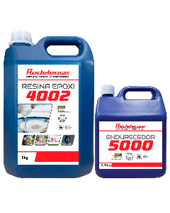 Resina Epoxi 4002 Alta Viscosidade ULTRA TRANSPARENTE e Proteção UV Com Endurecedor (7,150 Kg)