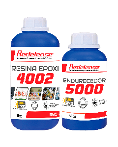 Resina Epoxi 4002 Alta Viscosidade ULTRA TRANSPARENTE e Proteção UV Com Endurecedor (1,430 Kg)