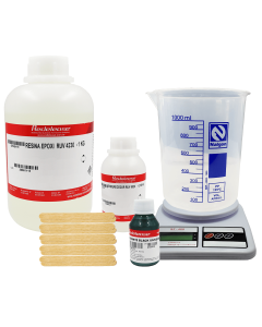 Kit Fabricação de Bandejas e Mesinhas Resinadas com Corante Black Universe Verde