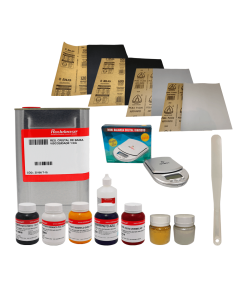 Kit de Resina cristal, pigmentos e ferramentas (Opção 6)