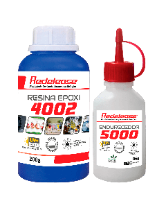 Resina Epoxi 4002 Alta Viscosidade ULTRA TRANSPARENTE e Proteção UV Com Endurecedor (286 g)