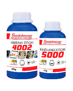 Resina Epoxi 4002 Alta Viscosidade ULTRA TRANSPARENTE e Proteção UV Com Endurecedor (715 g)