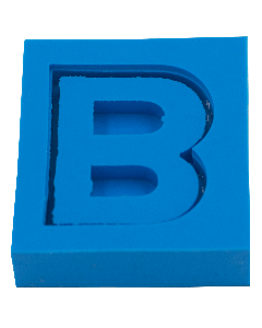 Molde de Silicone Letras shaker B