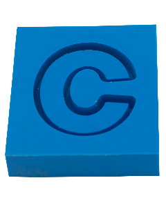 Molde de Silicone Letras shaker C