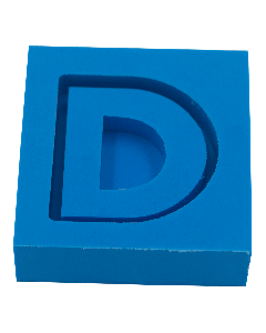 Molde de Silicone Letras shaker D