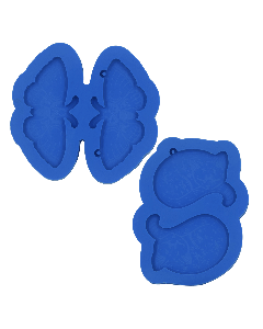 Kit Moldes de Silicone Mariposa e Gato Galáctico