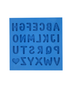 Molde de Silicone Alfabeto Pequeno