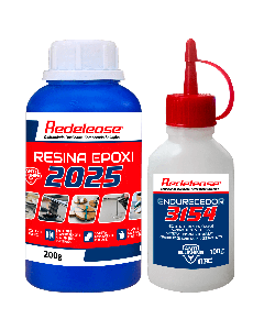 Resina 2025 Epoxi Transparente de Média Viscosidade Com Endurecedor 3154 (0,300 Kg)