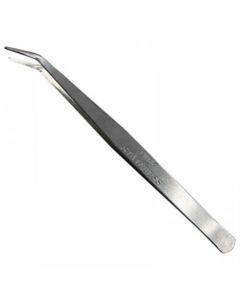 Pinça de Ponta Curva Metálica Anti-magnética