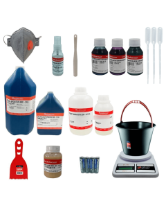 Kit Fabricação de Mesas Resinadas com Corantes Black Universe