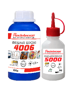 Resina Epoxi 4006 Média Viscosidade ULTRA TRANSPARENTE e Proteção UV Com Endurecedor (286 g)