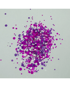 Glitter Mix de Rosa, Roxo e Branco (30 g)