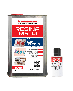 Resina Cristal de Baixa Viscosidade Com Catalisador (530 g)
