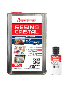 Resina Cristal de Alta Viscosidade Com Catalisador (530 g) 
