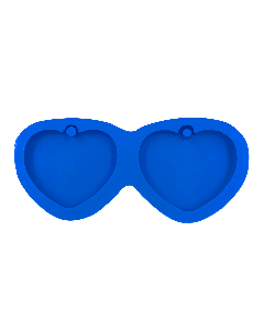 Molde de Silicone Chaveiro Coração Duplo