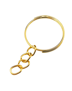 Argola Fina Dourada para Chaveiro (50 Un)