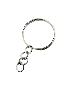 Argola Fina Prateada para Chaveiro (50 Un)