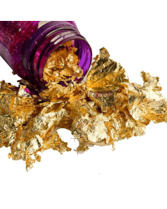 Folhas/Flocos de Ouro para Artesanato (100 ml)