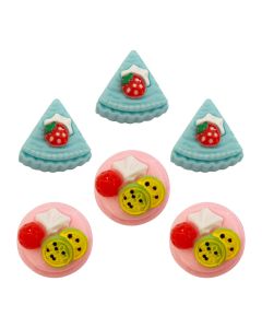 Charms Apliques para Decoração Tortinhas (6 Un)