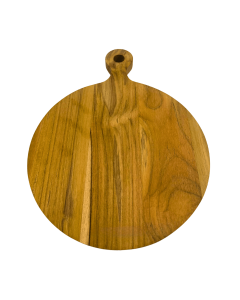 Tábua Teca Pegada Central Redonda (25cm x 32cm 1,8cm)