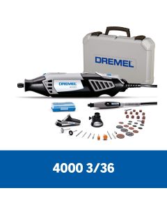 Dremel 4000 Micro Retífica com 3 Acoplamentos, 36 Acessórios e Maleta 127V