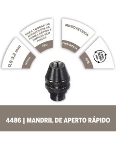 Mandril De Aperto Rápido Dremel (Modelo 4486)